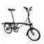 Brompton M6R Mid Bar C Line Explore 2024 Folding Bike - Black