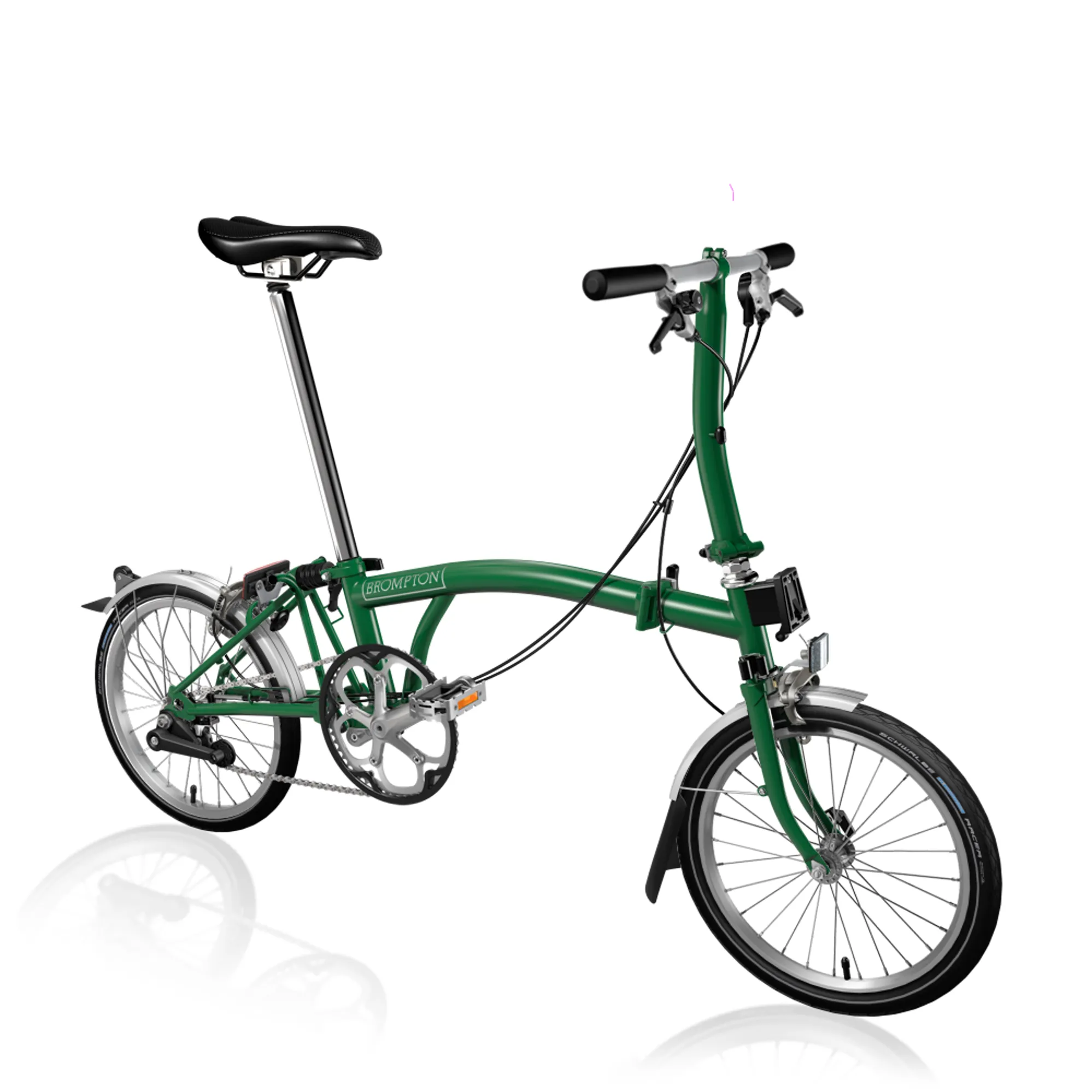 Brompton S2L 2021 Folding Bike Racing Green