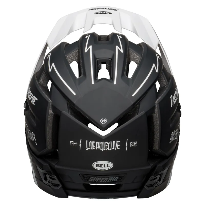 Bell Super Air R Mips Full Face Helmet - Fasthouse Black/White -2