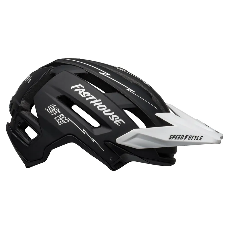 Bell Super Air R Mips Full Face Helmet - Fasthouse Black/White -7