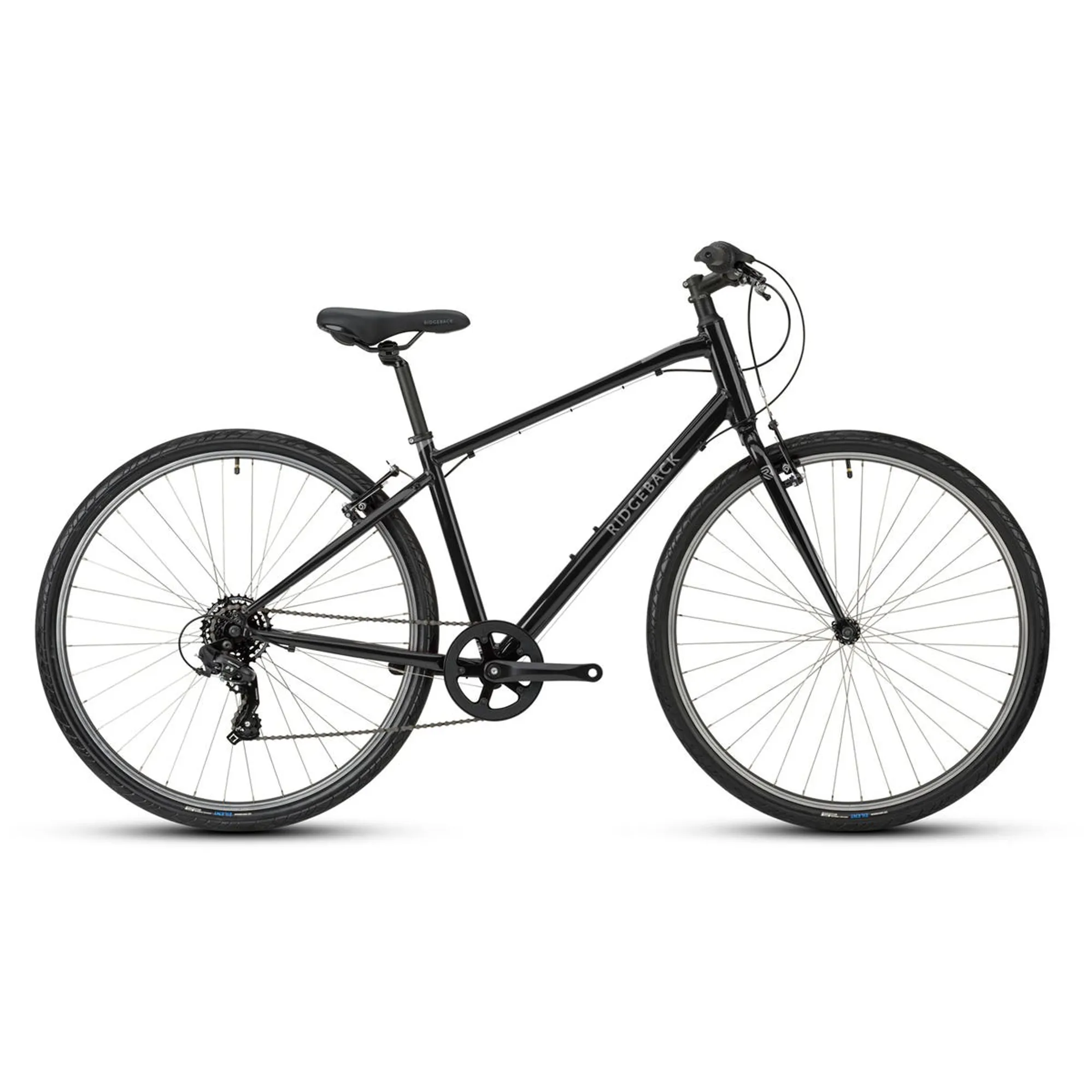 Ridgeback Comet 2025 Hybrid Bike Black - Main Image