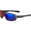 Madison Target Sunglasses - Gloss Smoke Crystal Frame/Purple Mirror Lens