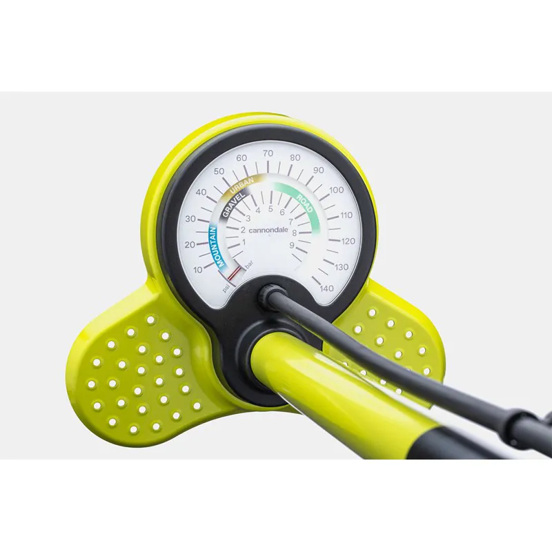 Cannondale Essential Floor Pump - Highlighter-1