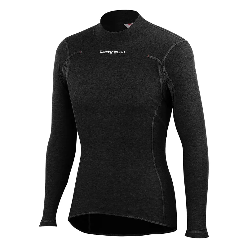 Castelli Flanders Warm Long Sleeve Base Layer - Black 
