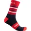 Castelli Gregge 15 Men's Socks - Red/Savile Blue 