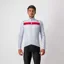 Castelli Puro 3 Thermal Men's Long Sleeve Jersey - Silver Grey/Red
