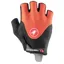 Castelli Arenberg Gel 2 Short Finger Gloves - Fiery Red/Black