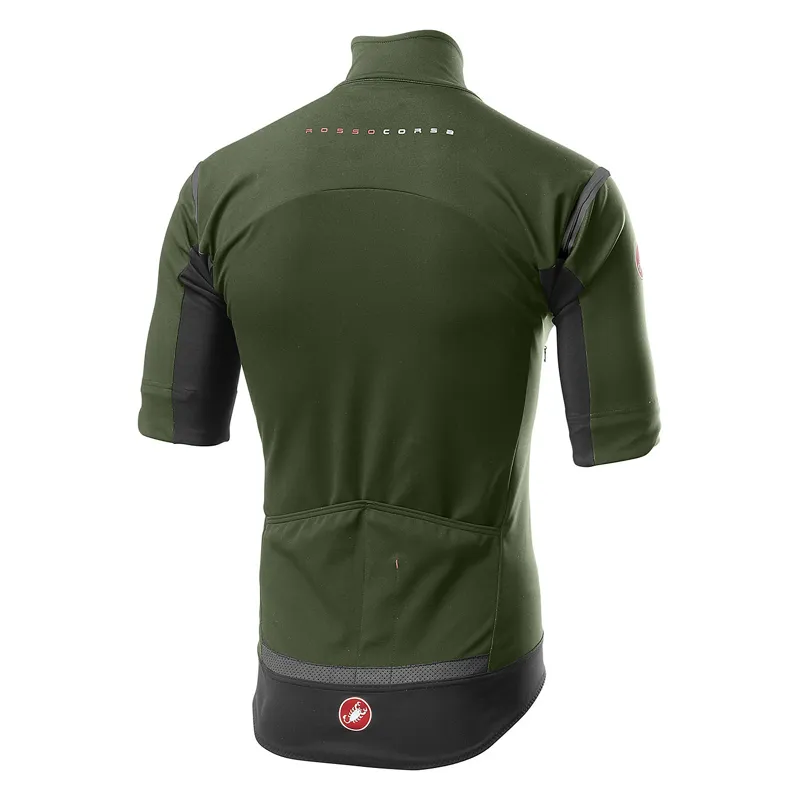 Castelli Perfetto RoS  Men's Convertible Jacket - Military Green -3
