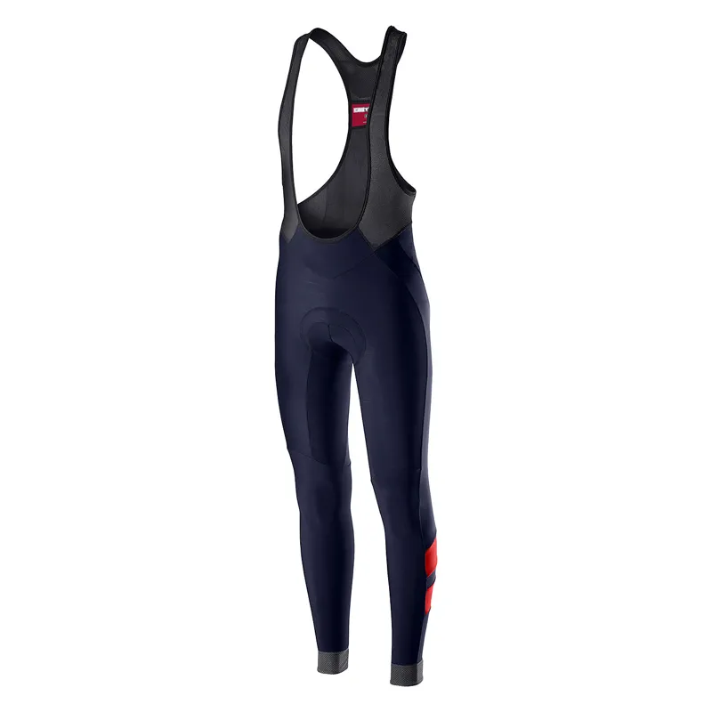 Castelli Velocissimo 4 Bibtights - Savile Blue/Rosso 