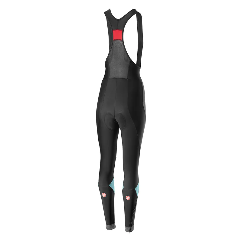 Castelli Velocissima Womens Bibtights - Black/Celeste -1