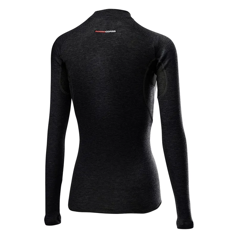 Castelli Flanders 2 Warm Long Sleeve Womens Base Layer - Black -1