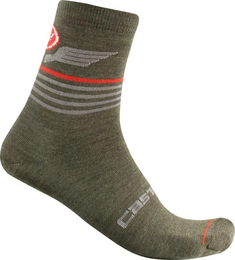 Castelli Lancio 15 Socks - Military Green 