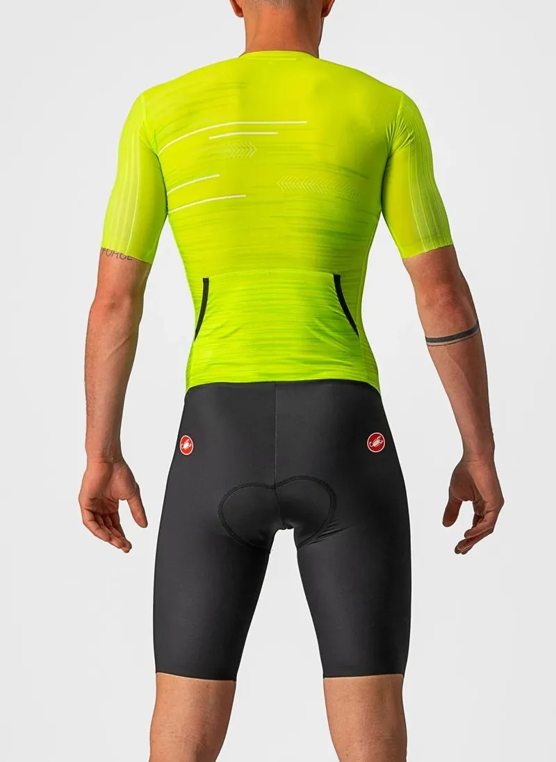 Castelli PR Short Sleeve Men's Speed Suit - Electric Lime-1