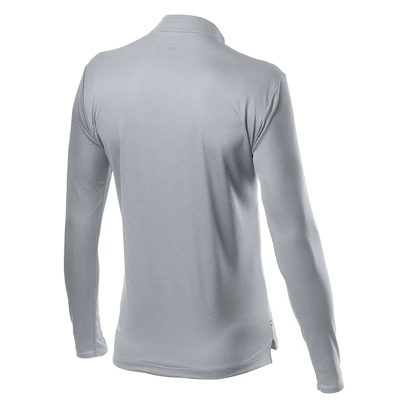 Castelli Tech Henley Long Sleeve Casual Jersey - Silver Grey -1