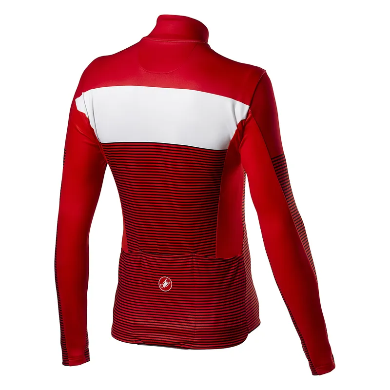 Castelli Marinaio FZ Long Sleeve Jersey - Red/White -1