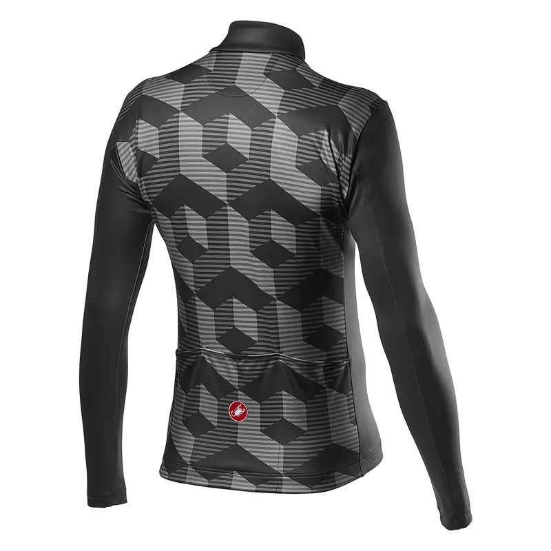 Castelli Cubi FZ Long Sleeve Jersey - Vortex Grey -1
