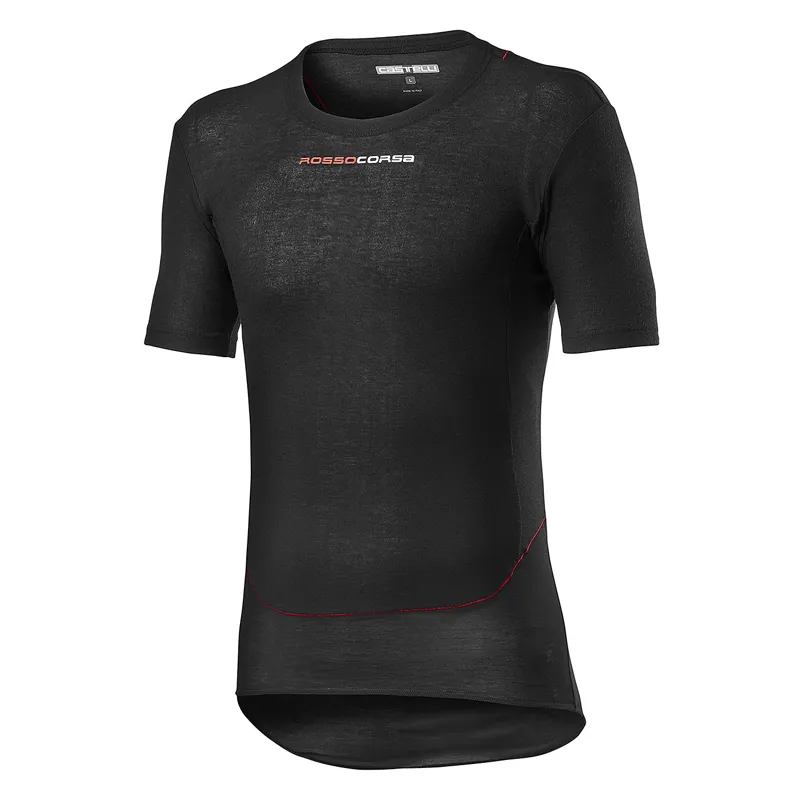 Castelli Prosecco Tech Short Sleeve Base Layer - Black - XL