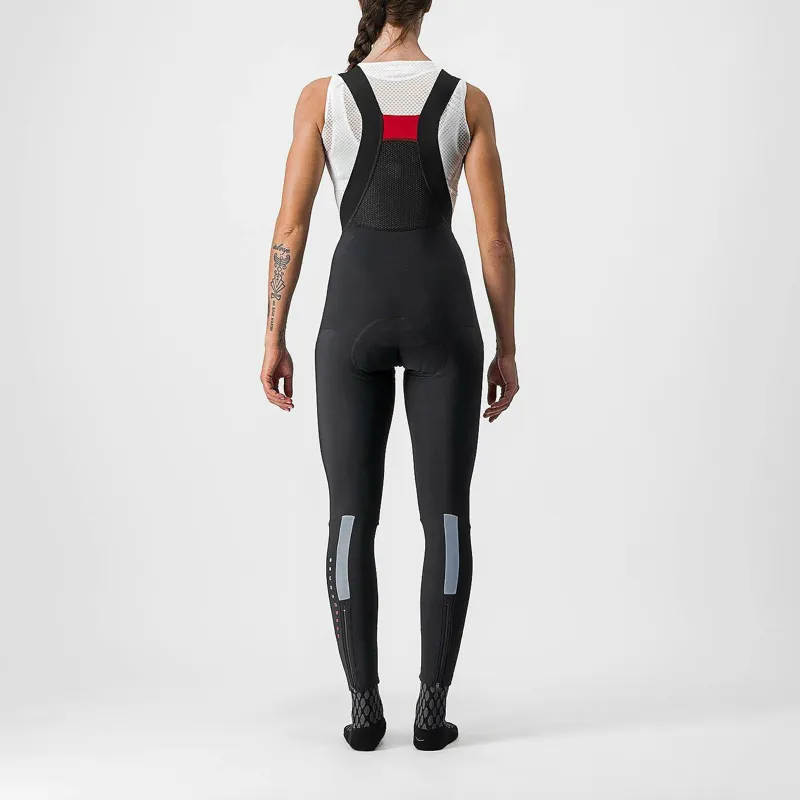 Castelli Sorpasso RoS Women's Bibtights - Black/Reflex -2