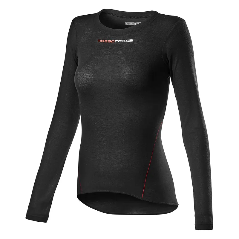 Castelli Prosecco Tech Womens Long Sleeve Base Layer - Black 