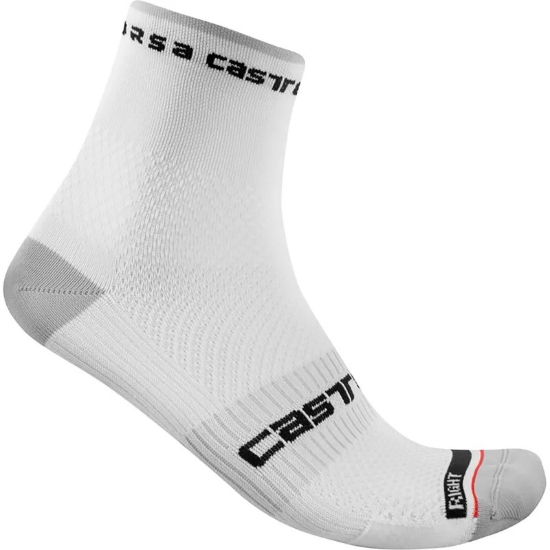 Castelli Rosso Corsa Pro 9 Socks - White