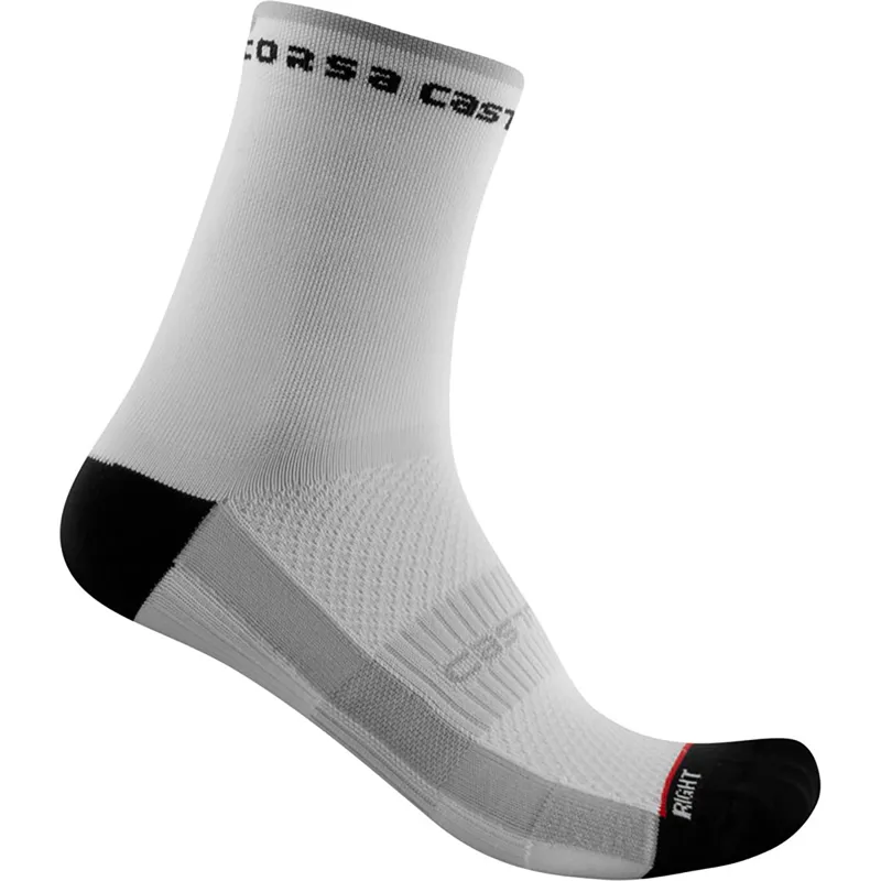 Castelli Rosso Corsa 11 Women's Socks - Black/White