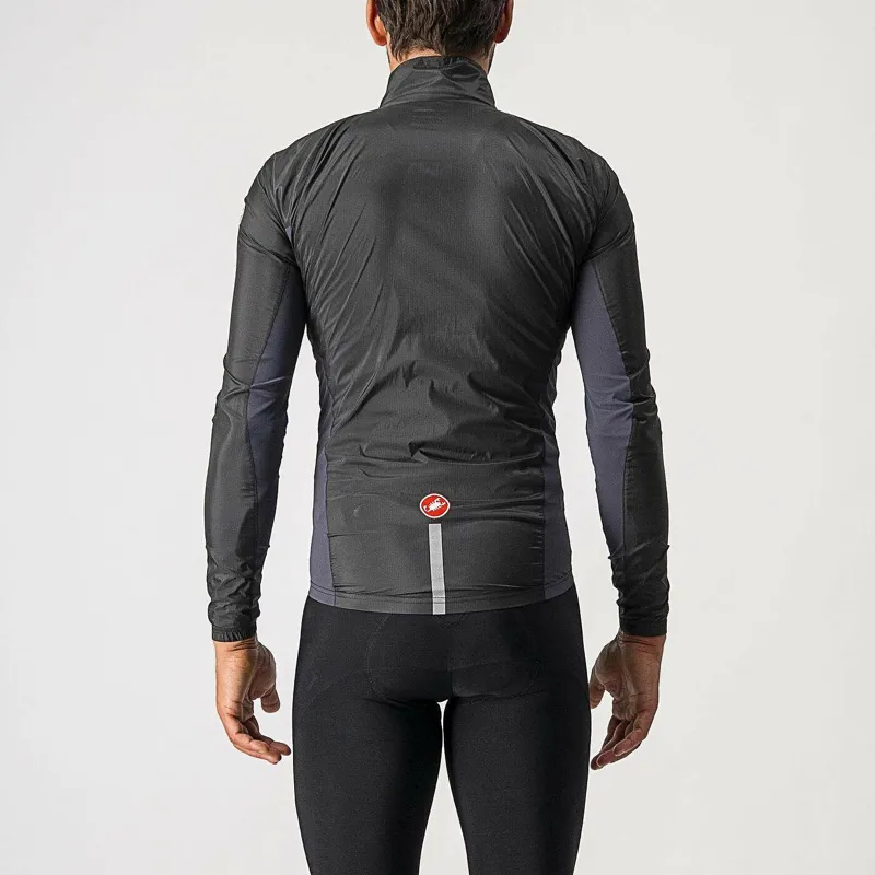 Castelli Squadra Men's Stretch Showerproof Jacket - Light Black/Grey-1