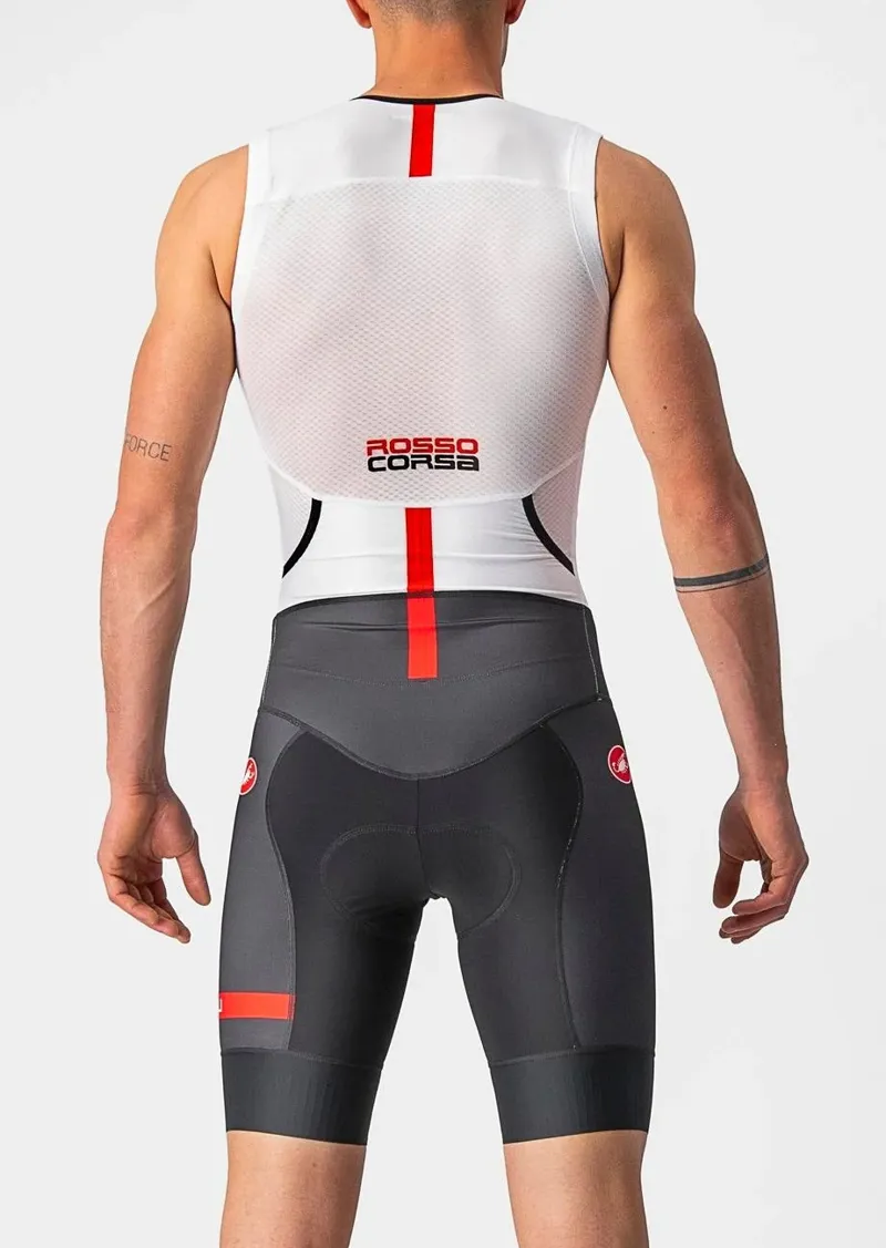 Castelli Free Sanremo 2 Men's Sleeveless Tri Suit - White/Black-1
