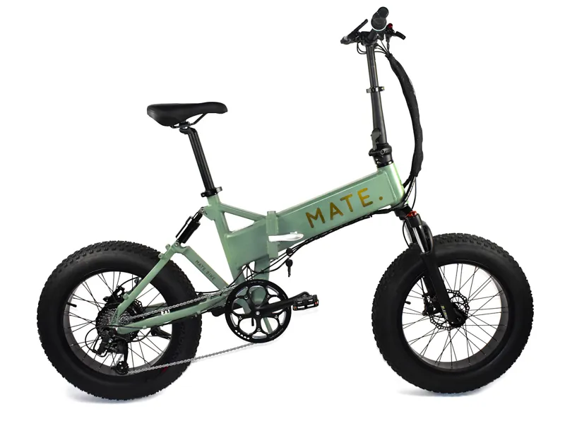 Nearly New 2022 Mate X 250w 50M Electric Folding Bike - Dusty Army
