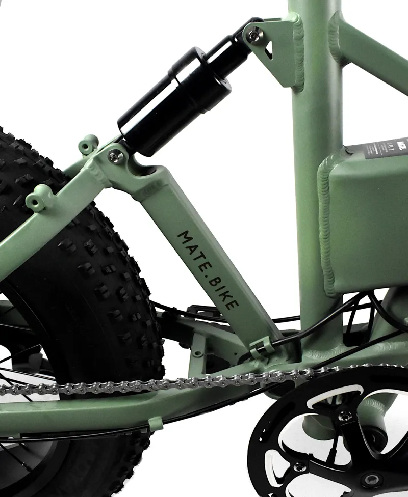 Nearly New 2022 Mate X 250w 50M Electric Folding Bike - Dusty Army-6