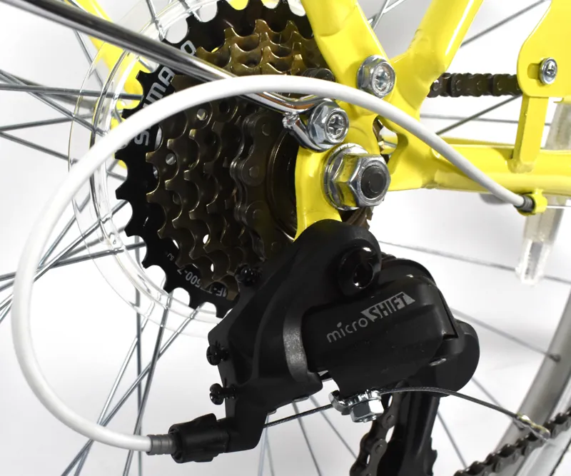 Nearly New 2022 Forme Hartington S7 Women's Hybrid Bike Pastel Yellow 19 Inch-5