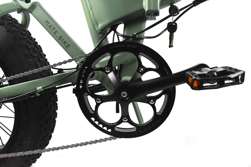 Nearly New 2022 Mate X 250w 50M Electric Folding Bike - Dusty Army-10