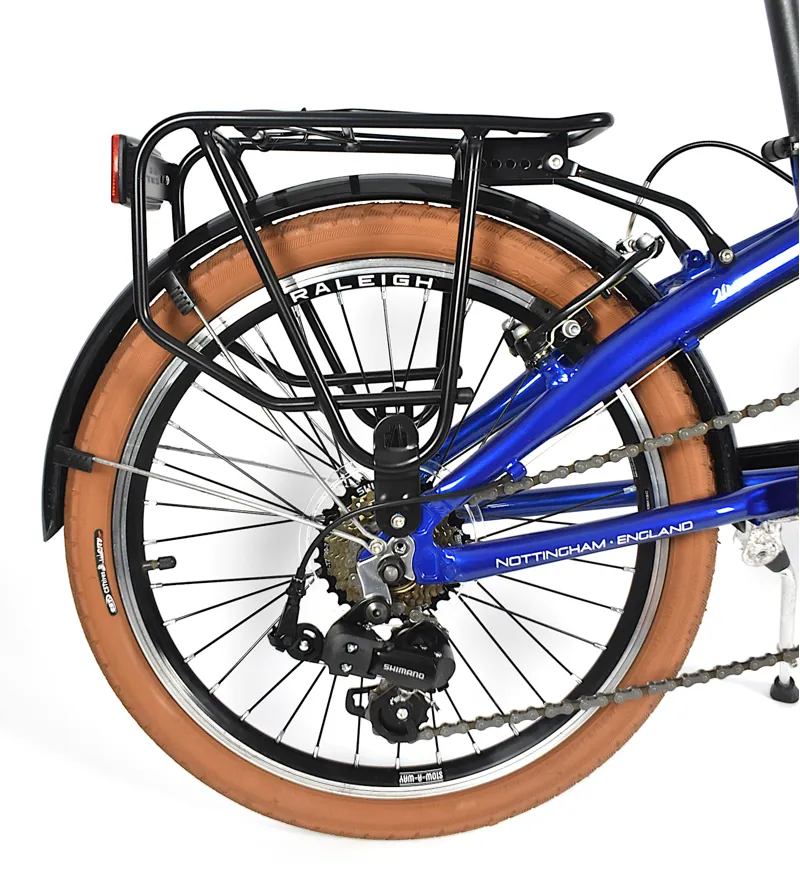 Nearly New 2021 Raleigh Stowaway 20w Folding Bike Blue-6