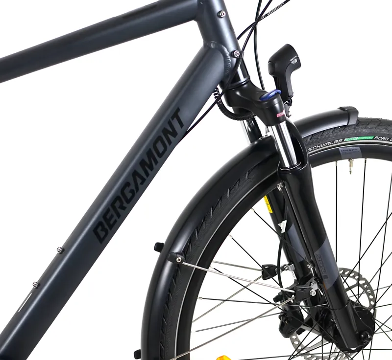 Ex Demo Bergamont Horizon 6 2022 Men's Hybrid Bike - 56 cm - Anthracite-3