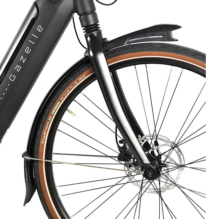 Nearly New Gazelle Grenoble C8 HMB 400wh Electric Unisex Hybrid Bike - 49cm - Black-6