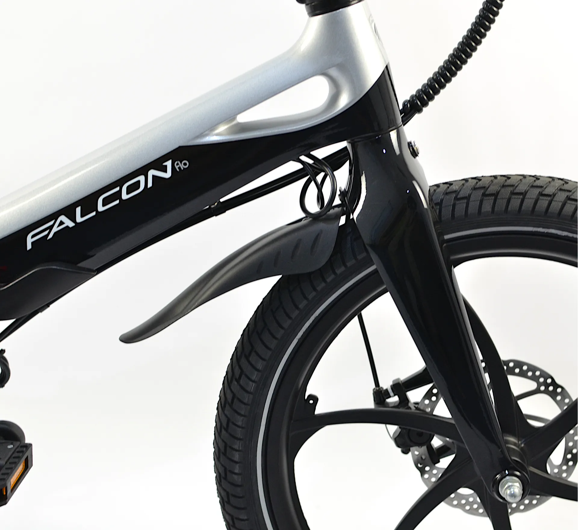 Ex Demo 2022 Falcon Flo Electric Folding Bike Black/Silver