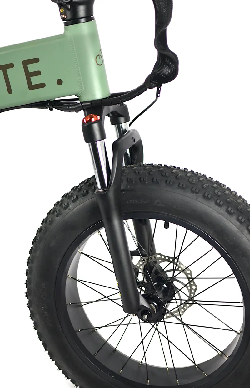 Nearly New 2022 Mate X 250w 50M Electric Folding Bike - Dusty Army-10