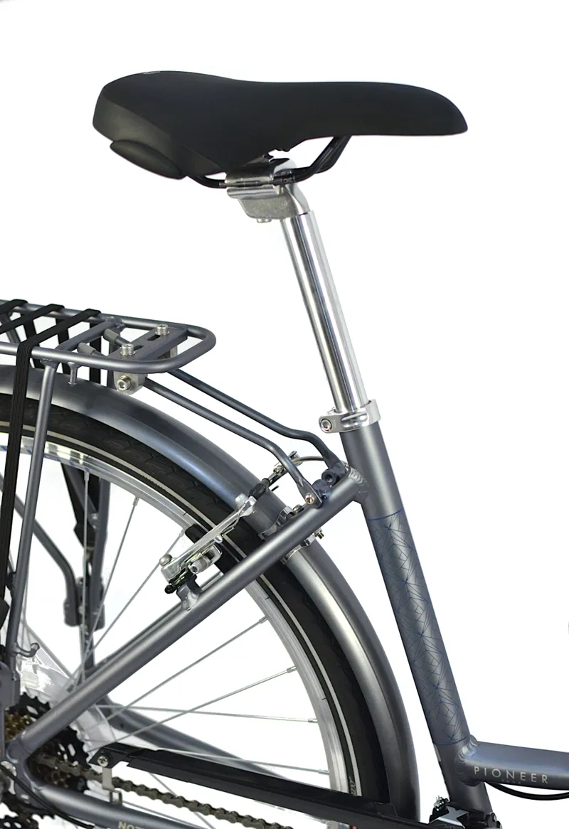 Nearly New 2023 Raleigh Pioneer Tour 700 Women's Hybrid Bike - 18 inch - Blue/Grey-10