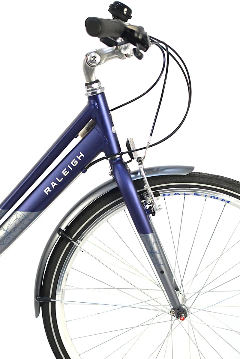 Nearly New 2023 Raleigh Pioneer Tour 700 Women's Hybrid Bike - 18 inch - Blue/Grey-3
