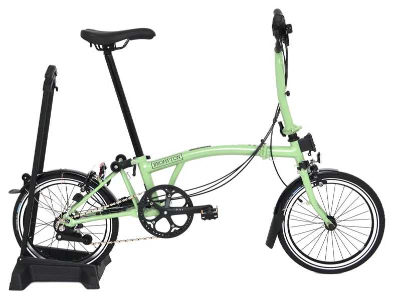 Nearly New Brompton M6L C-Line Explore Mid 2023 Folding Bike - Matcha Green
