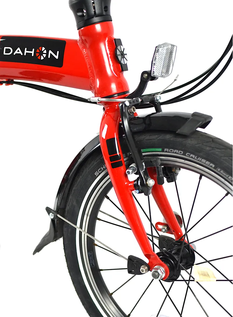 Ex Demo Dahon Curve I3 16w 2018 Folding bike - Dark Cherry Red - 16 Wheel-12