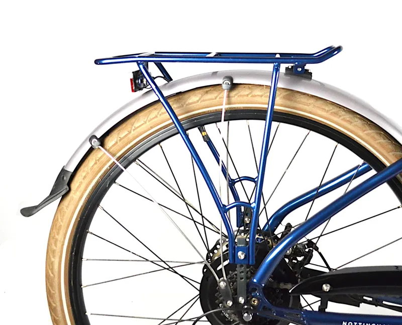 Ex Demo 2022 Raleigh Array Open Frame 700 Electric Urban Bike Medium Silver/Blue-5