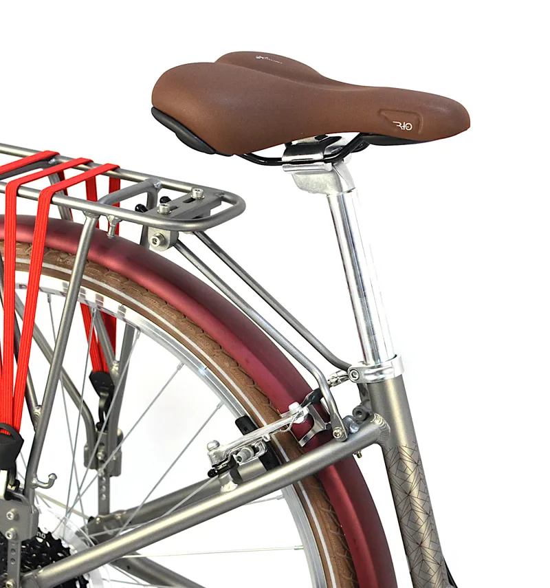 Nearly New Raleigh Pioneer Grand Tour 700c 2023 Women's Hybrid Bike - 15 inch - Burgundy-9