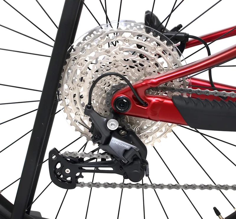 Nearly New Merida One-Forty 500 29er Full Suspension Mountain Bike - X-Long - Red-5