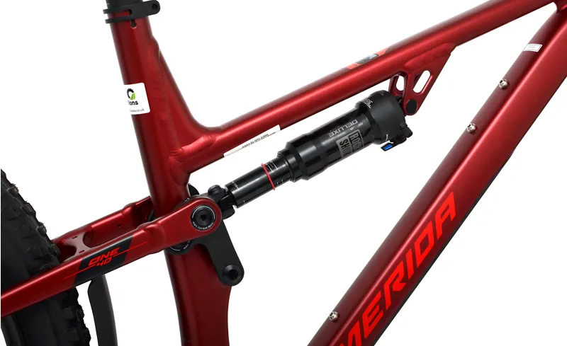 Nearly New Merida One-Forty 500 29er Full Suspension Mountain Bike - X-Long - Red-7