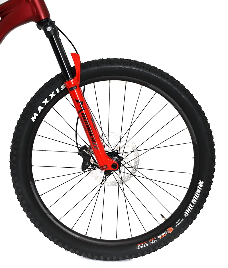 Nearly New Merida One-Forty 500 29er Full Suspension Mountain Bike - X-Long - Red-8