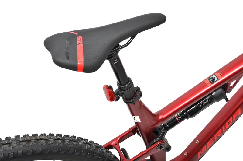 Nearly New Merida One-Forty 500 29er Full Suspension Mountain Bike - X-Long - Red-10