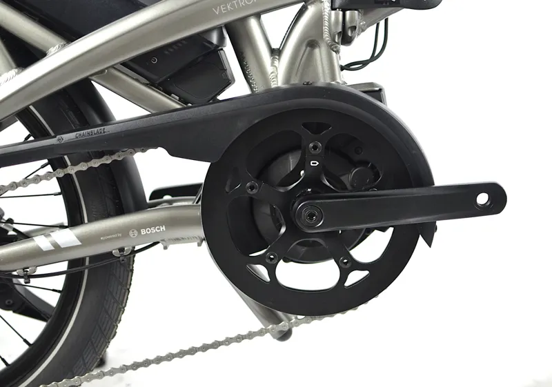 Nearly New Tern Vektron S10 Performance 10 Speed Folding Electric Bike - Silver-8