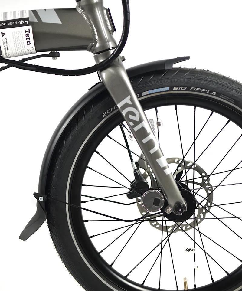 Nearly New Tern Vektron S10 Performance 10 Speed Folding Electric Bike - Silver-9