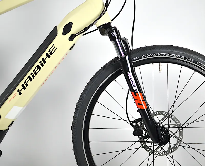 Nearly New 2021 Haibike Trekking 4 i500 Electric Urban Hybrid Bike 64cm Desert/White-2