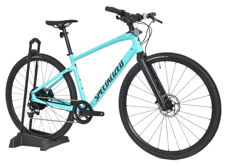 Nearly New Specialized Sirrus X 4.0 2022 Hybrid Bike - Small - Lagoon Blue/Tropical Teal-11